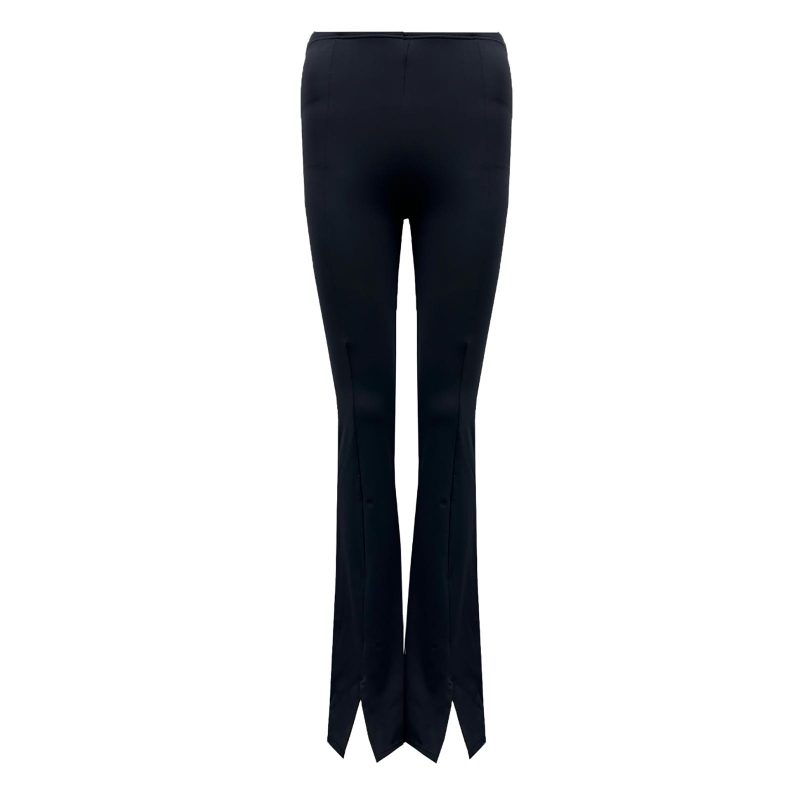 NEW Zella Long Lines Flare Split Pants - Black - XL
