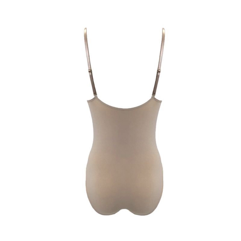 SILKY WOMEN'S DANCE BALLET SEAMLESS CLEAR BACK BRA IN NUDE VARIOUS SIZES