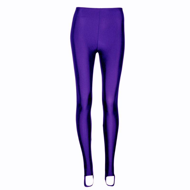Dark purple dance leggings with stirrups - 29,90 €