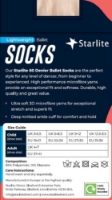 NEW                     Starlite Lightweight Ballet Socks ( 6 Pairs ) 